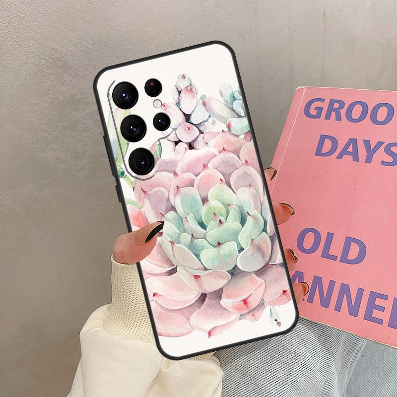 Succulents and Cactus For Samsung Galaxy S22 S23 Ultra S21 FE Note 10 20 Ultra S8 S9 S10 Plus S20 FE Phone Case