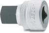 HAZET Short Hexagonal Socket, Metallic, 12.7mm X 40mm Drive, Officially Imported from Japan, 985-10