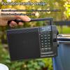 Portable Full Band Radio High Sensitivity FM AM SW Radios Receiver Built-in Speaker Retractable Antenna Support 3.5mm Headphones