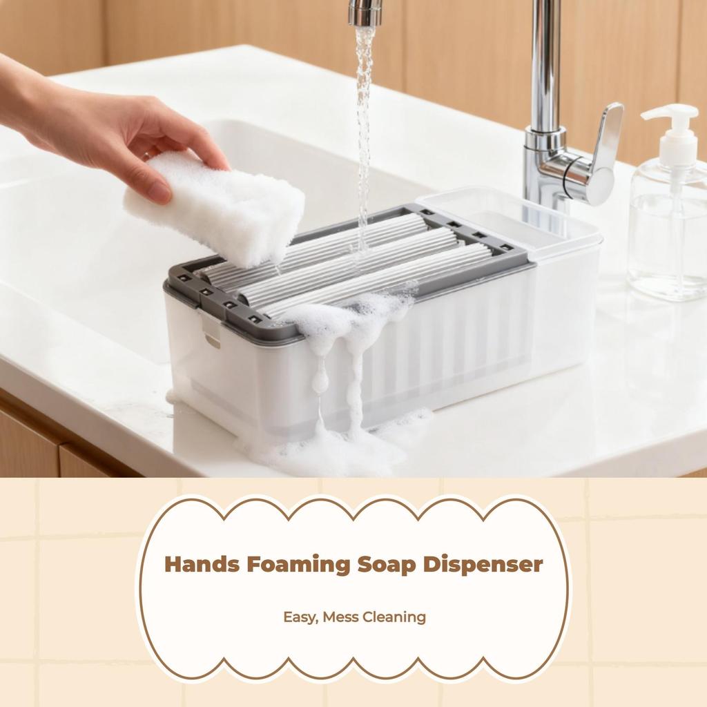 Soap Dish, Automatic Draining Rotating Holder, MultiFunctional Storage Box, Bathroom Gray 1