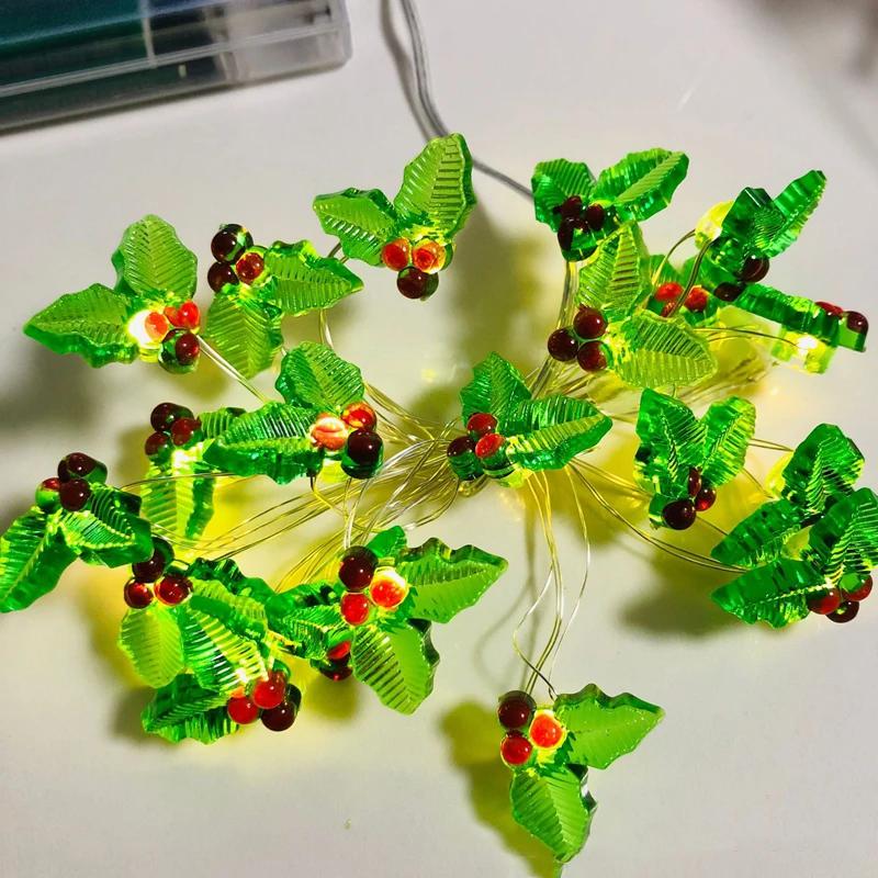 

2 м 20 огней рождественские огни гирлянда Санта-Клаус гирлянда для вечеринок декор рождественской елки новогодний подарок 2025