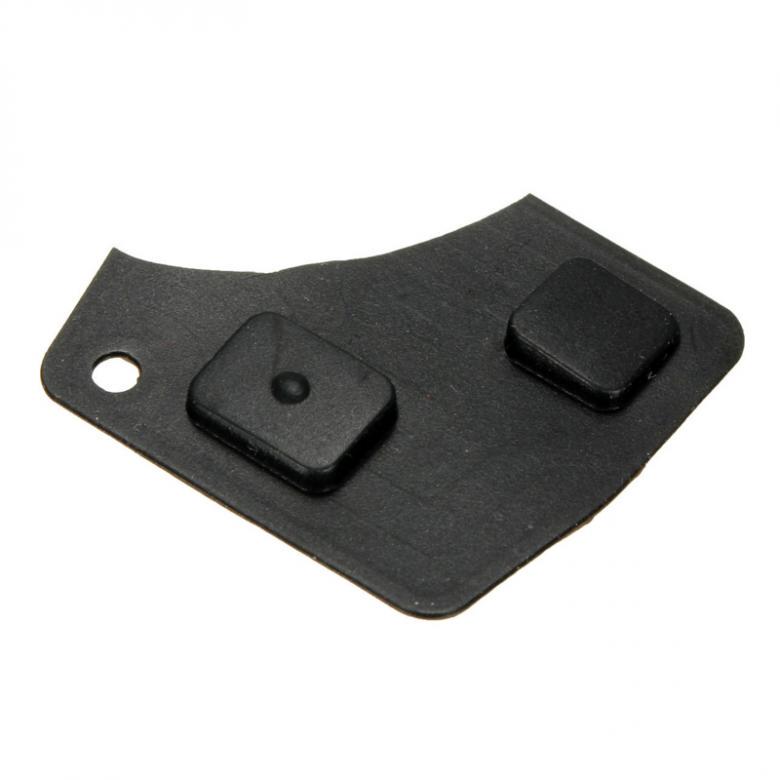 Black 2 Buttons Key Leather Remote Key Accesso Fob Repair Kit Switch Rubber Pad for Toyota