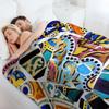 Gaudi Barselona mosaic Throw Blanket No Pilling Soft Warm Blanket for Bed