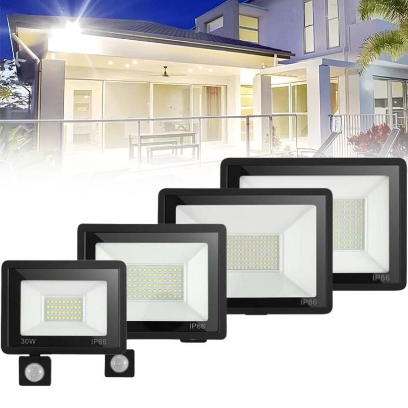 Led Remote Motion Sensor Floodlight With Waterproof Ip66 For Outdoor Security