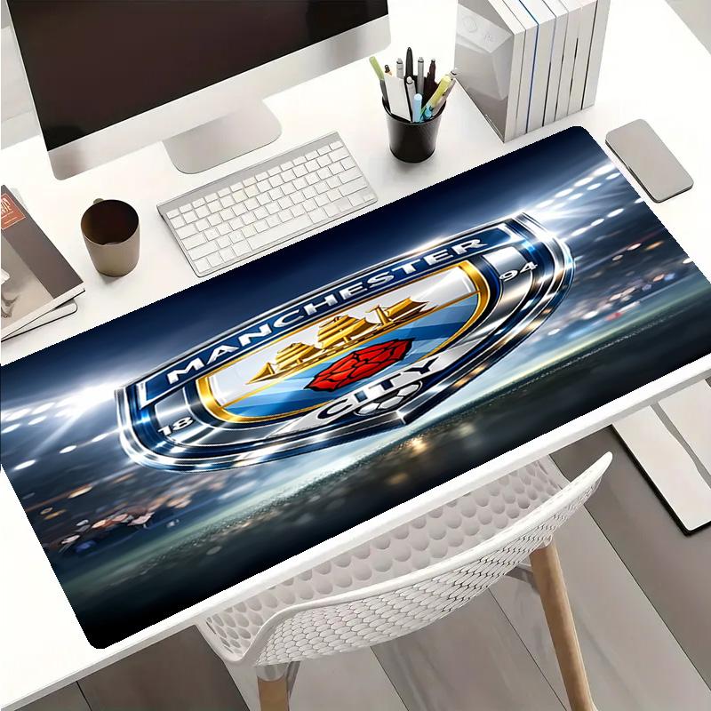 Manchester City Football Club Mauspads - Rutschfeste Gummibasis, Glatte Oberfläche für Arbeit, Gaming, Büro und Zuhause, Schreibtisch-Mauspad