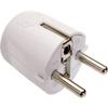 Angled Socket with Protective Contact - Schwabe - 45041 - 230 V - White - IP20