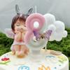 Creative Design Pink White Butterfly Number Candle Birthday Candle Cake Decoration Party Candle