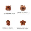 4 Stück Cartoon Capybara Plüschtier Kühlschrankmagnete Tierpuppen Kreativer Kühlschrank-Magnetaufkleber Küchendekoration