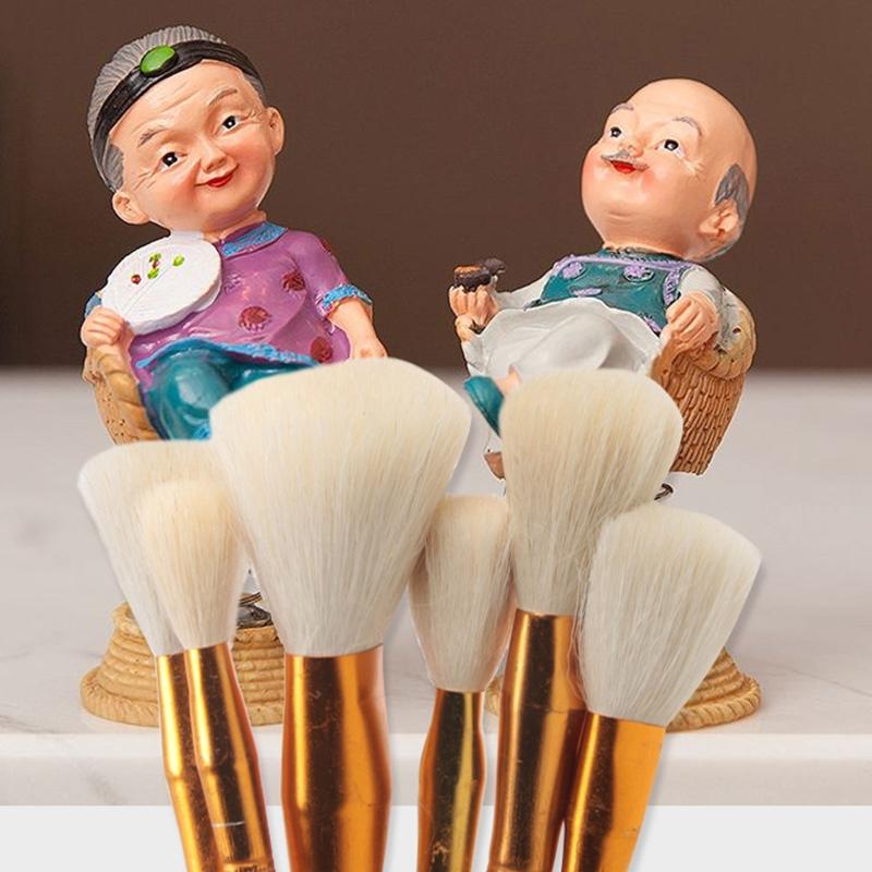 Elastyczne Miękkie Pędzle Wełniane 12 Rozmiarów do Głowy do Malowania Artystycznego Olej Akryl Akwarela DIY Dzieci Dorośli Początkujący Szkoły Off