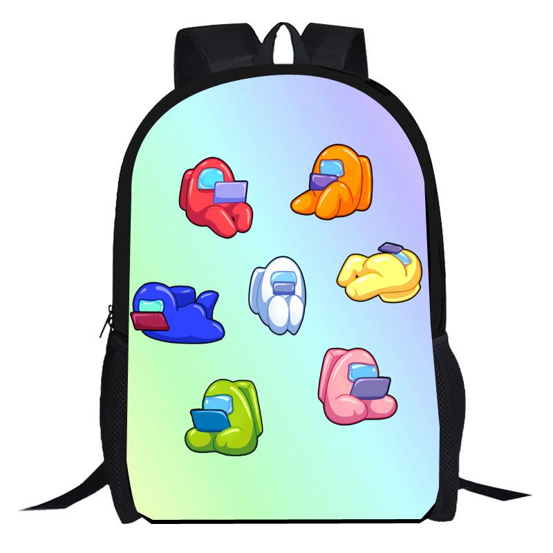 Amongi Schoolbag Anime Cartoon Game Merchandise Primary And Secondary School Backpack Backpack Pencil Case