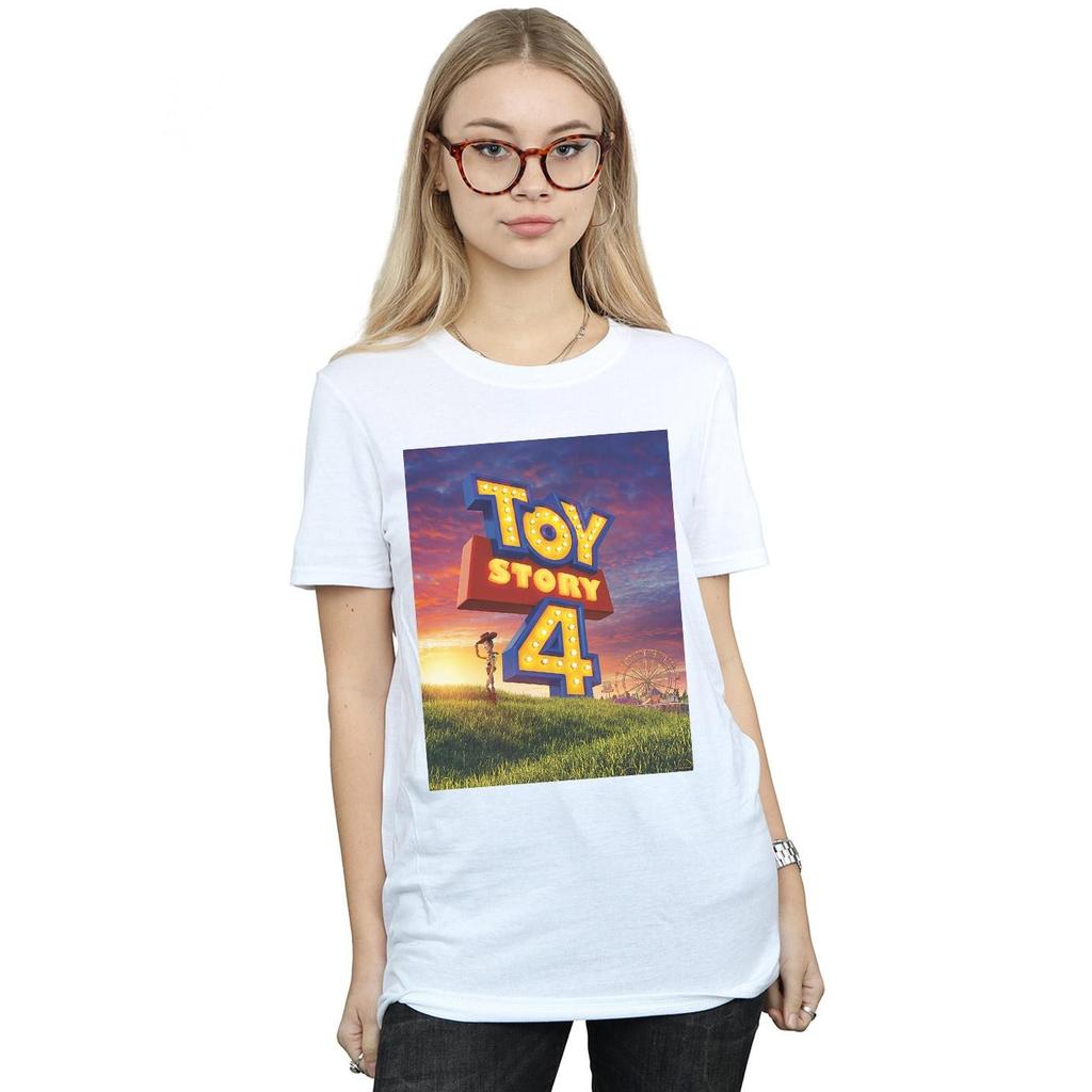 Disney Damen Toy Story 4 Wir Sind Zurück Baumwolle Boyfriend T-Shirt