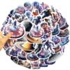 50 Astronaut Space Series Graffiti Stickers Personalized Decoration Guitar Laptop Suitcase DIY Waterproof Stickers