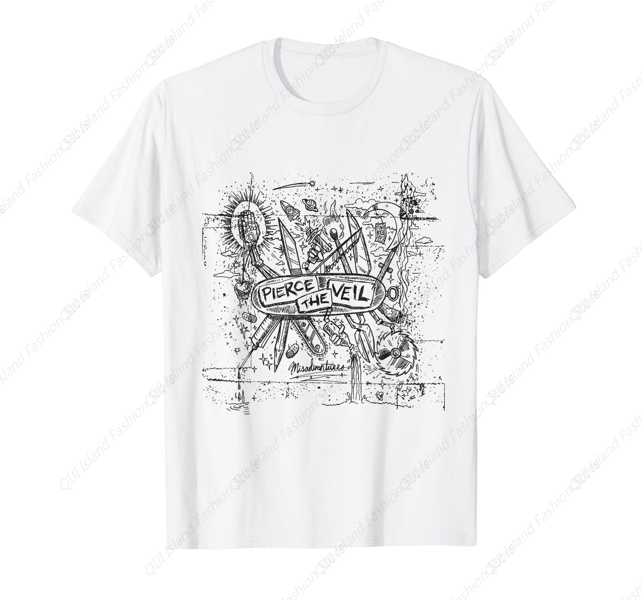 

Misadventures Cover in Black Print TShirt S