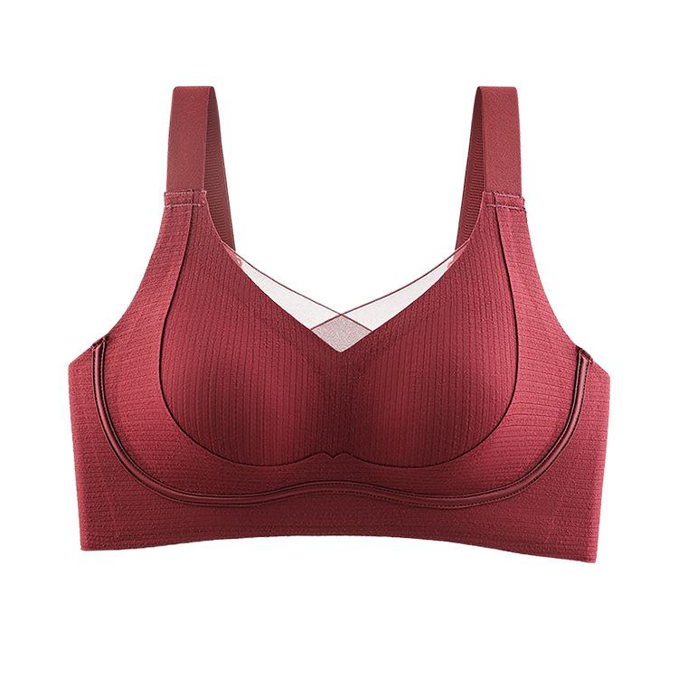 Large Size Lift Without Marks, Gather and Close the Secondary Breasts, No Steel Ring, Breathable and Anti-sagging, Beautiful Back Bra Set.