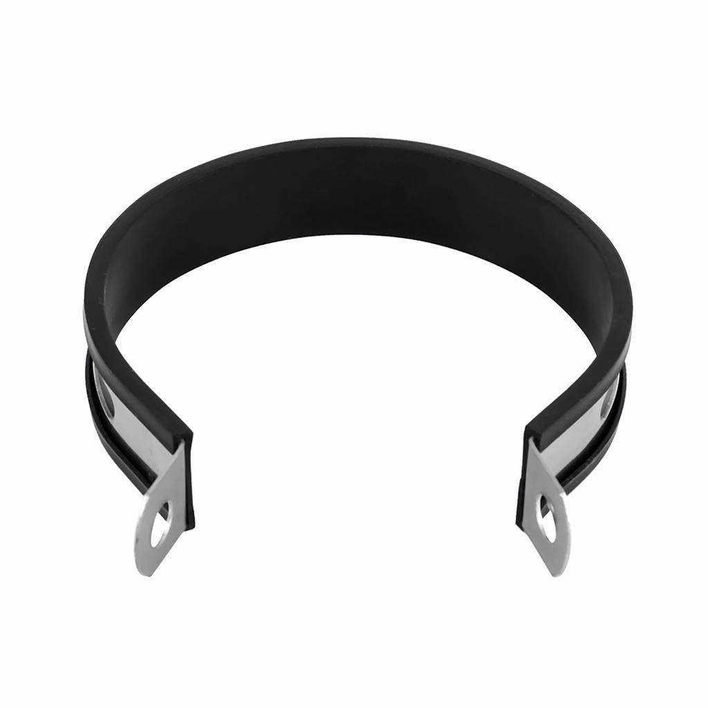 Motorcycle Exhaust Muffler Pipe Silencer Pipe Hanger Mount Bracket Stainless Steel Black Silver Sy Install Sturdy Most Motorcycle Semicircle Shape