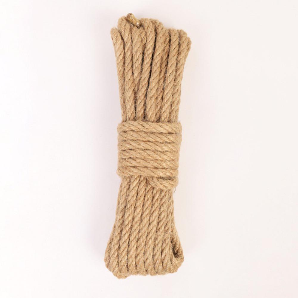 DIY Craft Twine Rope 4mm-12mm Twisted Cord New Natural Jute Rope  Pet Scratching