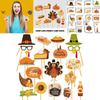 Papier Thanksgiving Tag Fotoautomaten-Zubehör Für Feiertags-Event-Dekorationsset