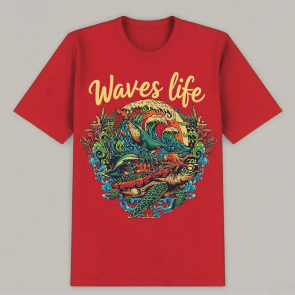 Light Cotton Fashion Leisure Comfortable Best-selling Short-sleeved and Couples High-quality Street Daily Style Printed T-shirts