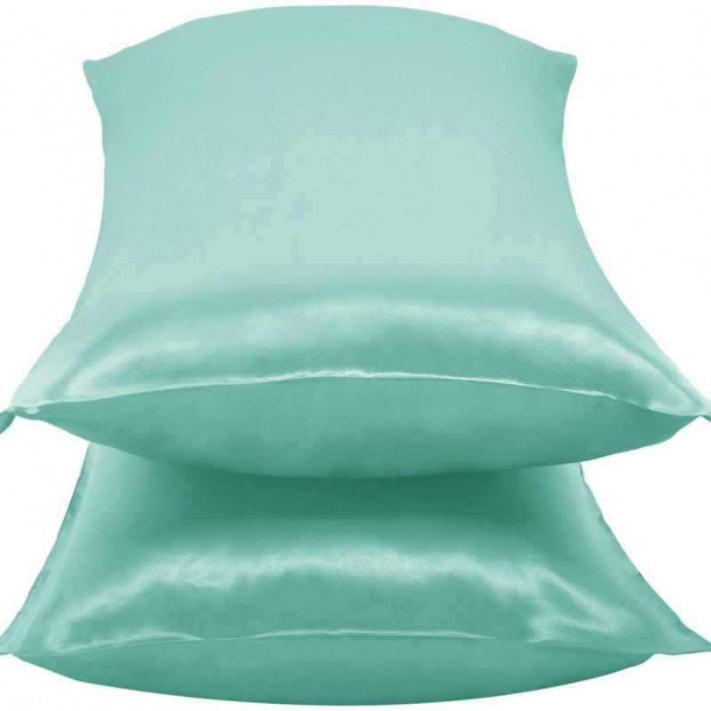 Ice Silk Imitation Pillowcase - Stain Resistant, Thickened, Pair Pack, Free Shipping