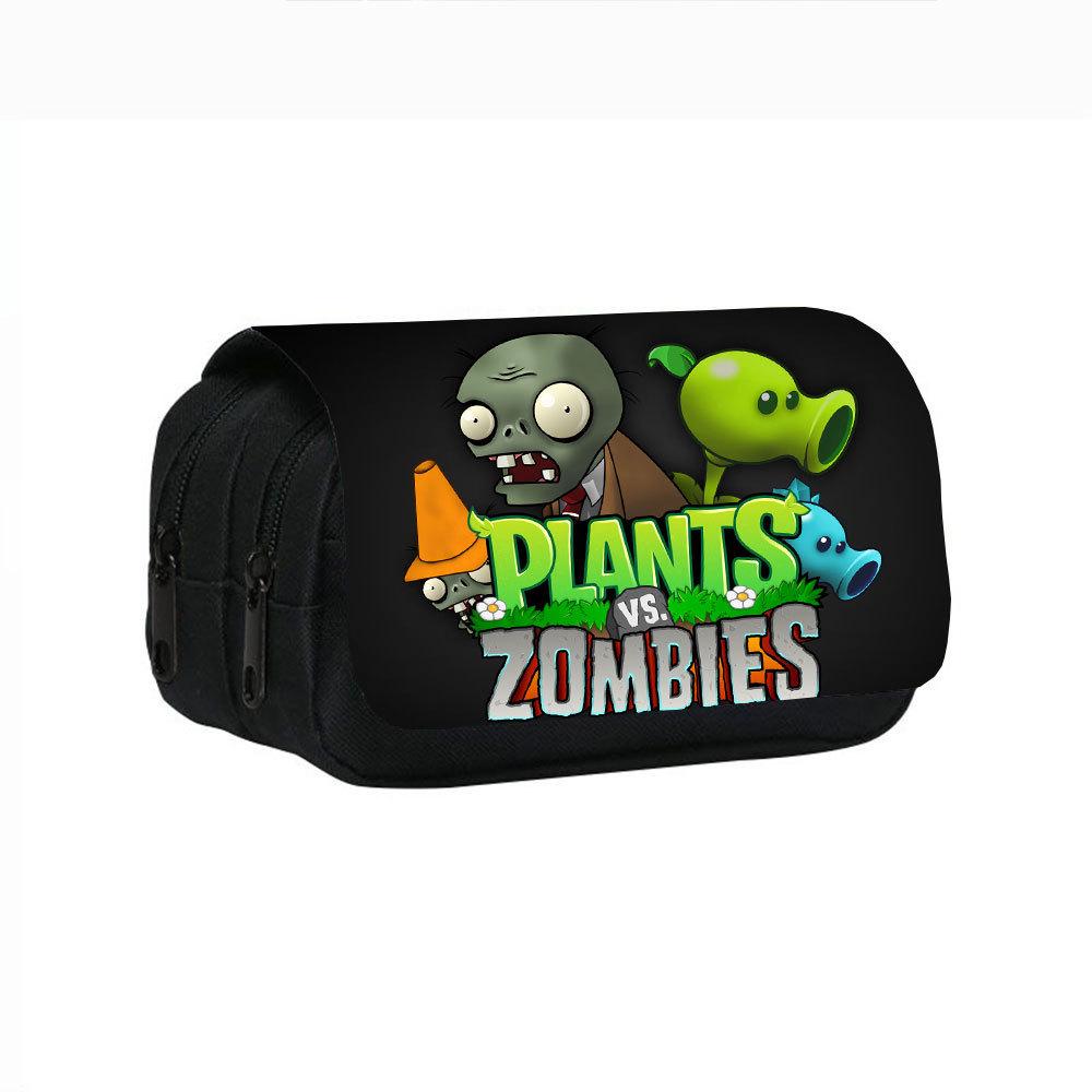 Plants Vs. Zombies Double-Layer Pencil Case for Students