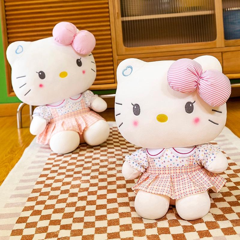 Hellokitty Plush Cat Doll Pink Student Kt Toy
