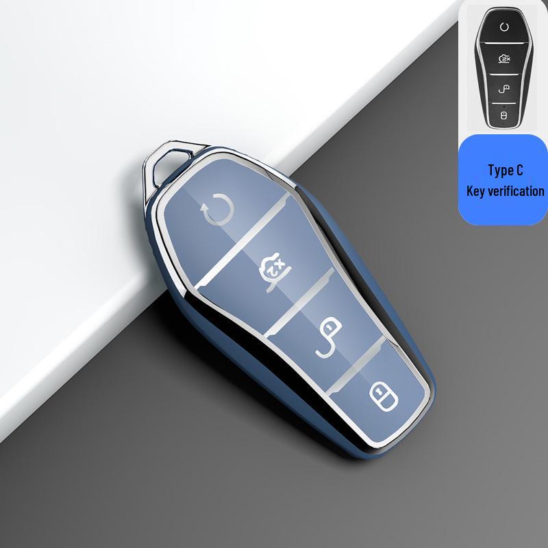 Compatible Key Cover for BYD Han EV, Tang DM/MAX, Song Pro, Qin PLUS, Yuan Models - Women’s Shell Buckle Bag