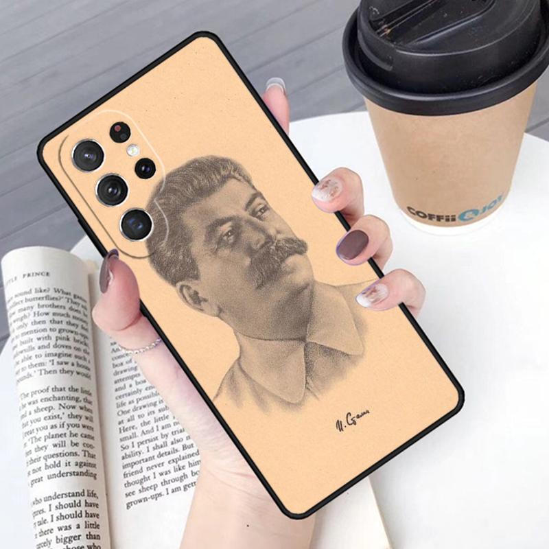 Russian Commander Stalin phone case Cover For Samsung Galaxy S24 S25 Ultra S21 S22 Ultra S10E Note 10 Plus Note 20 FE S23