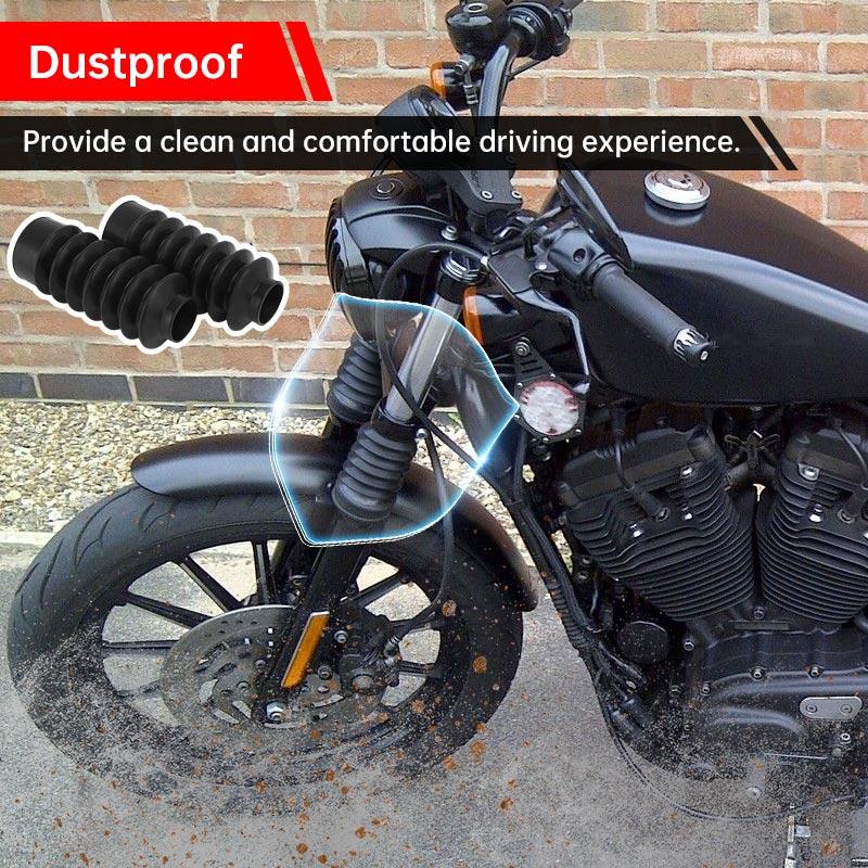 Motorcycle 39mm Tube Hole Front Fork Guard Cover Protector Fork Gaiter Gators Boots For Harley Dyna FXD Sportster XL Accessories