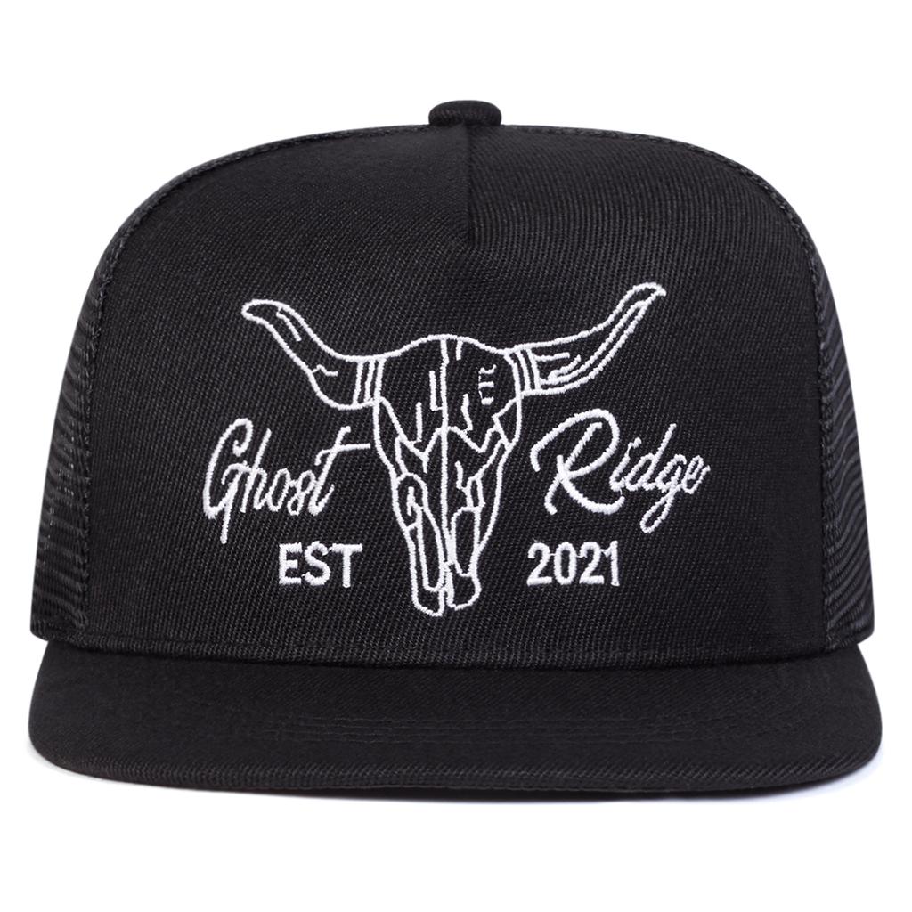 Unisex Ox Head Letter Embroidery Hip-hop Net Hats Spring Summer Outdoor Adjustable Casual Baseball Caps Sunscreen Hat