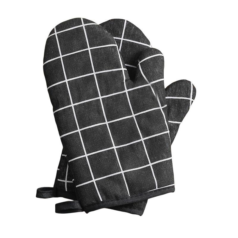 2pcs Heat-Insulating Gloves Anti-Scald Microwave Gloves High Temperature Resistant Kitchen Microwave Baking Dessert Tools