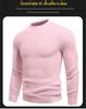 2025 Winter Men's Faux Mink Fur Round Neck Pullover Knitwear - Youth Fashion Casual Base Layer