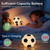 Soccer Silicone Night Light Rechargeable Dimmable and Soft Touch Beside Soccer Lamp With Timer For Nursery Room Decor