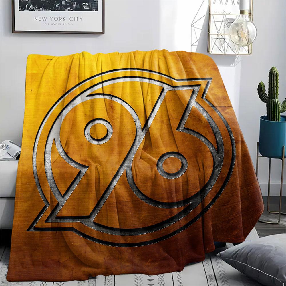 1PC Hannover 96 Patterned Flannel Blanket Suitable For All Seasons for Home Decor Warmth and Comfort Gifts Holiday Present