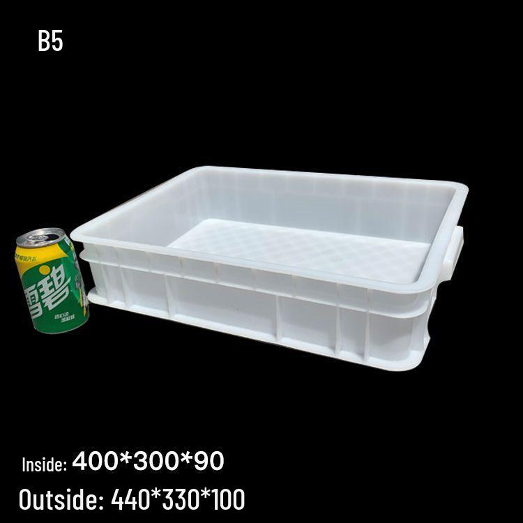 Large White Rectangular Plastic Storage Box for Food or Turtle Breeding without lid