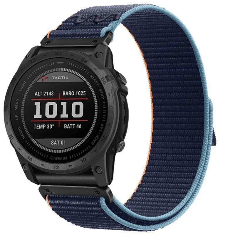 22 26mm Nylon Strap for Garmin Fenix 8 41MM/57MM 7 7X Pro 6 5 Watchband for Enduro3 2 Fenix 5 5X 6 6XPro 51mm Quickfit Bracelet