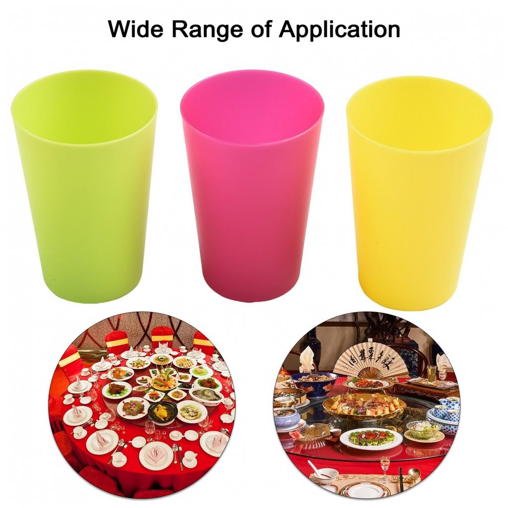 6*6*8.7cm Colourful Cups For Microwave Multipurpose