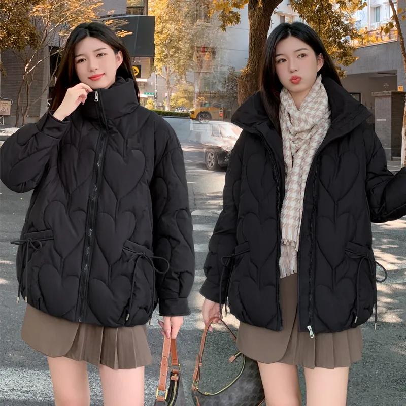 Down Cotton-padded Jacket Women's Thickened Autumn and Winter Bread-padded Loose Cotton-padded Jacket
