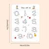 32 Page Reusable Magic Practice Notebook Set Magical Tracing Workbook Montessori Educational Books for Children Pen Control Learning Writing Skills