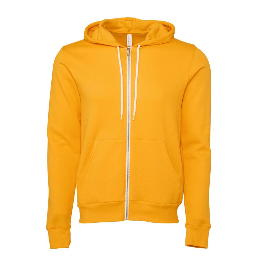 Bella + Canvas Unisex Adult Polycotton Full Zip Hoodie