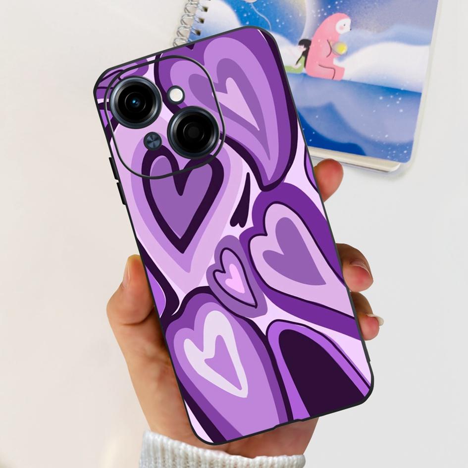 For Phone Case Tecno Spark Go 1 Cover 2024 Popular Flower Soft Silicone Back Protective Cover For Tecno Spark Go 2025 Pop 9 Etui