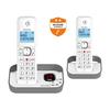 Cordless Landline Phone - ALCATEL - F860 Voice Duo Grey - Blocking of Unwanted Calls