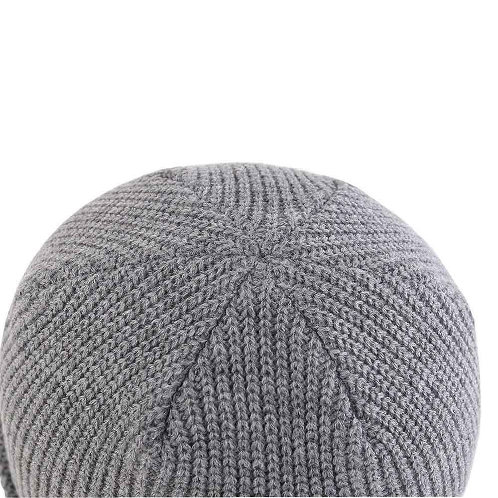 Unisex Ribbed  Knitted Warm  Hat  Beanie  Docker Hat