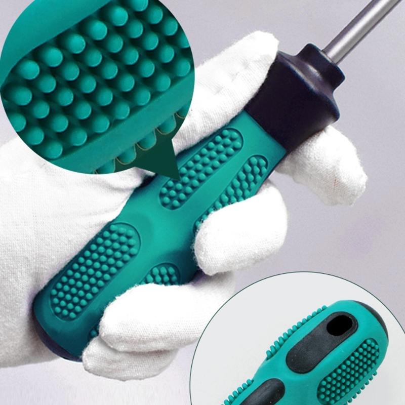 Steel Screwdriver With Industrial Magnetized Tip Flat & Slotted Bit  Screwdriver Multifunctional Magnetic Tool