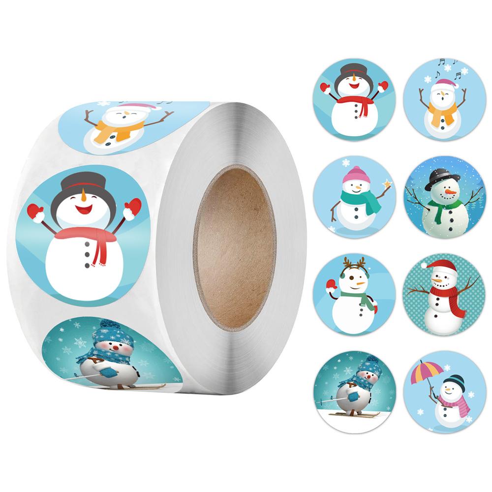100-500Pcs High-Standard Christmas Gift Superior-Grade Box Superior-Grade Round High-Standard Labels High-Standard Christmas Superior-Grade