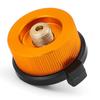 Camping Stove Adapter Gas Converter Replacement Gas Tank Conversion Head with Self Closing Function