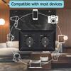 EIOMR EU Outlet with Usb Type-c Charging Port Black Curved Flame Retardant PC Panel 86mm Single Socket and 146mm Double Socket