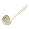 2-in-1 Plastic Filter and Colander Spoon with Long Handle for Easy Straining and Serving