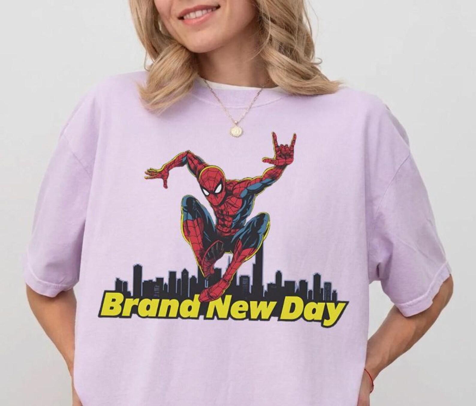 Spider-Man Brand New Day New York City Shirt - Peter Parker Shirt,Spiderman Movie Tshirt,Tom Holland Shirt,Spiderman Kids Shirt L