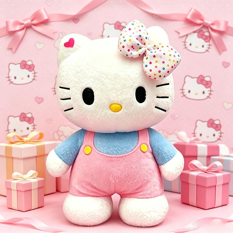 Hello Kitty Plush Doll with Bow Knot - Large Hug & Sleep Pillow