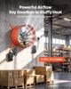 VEVOR Gable Mount Fan, 38.1 cm Attic Vent Exhaust Fan 1650 CFM Thermostat, Cooling and Ventilation for Home, Garage, Warehouse, Workshop